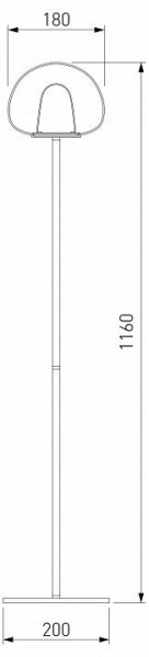 Торшер Eurosvet Twice 90327/1 черный в Асбесте - asbest.mebel24.online | фото