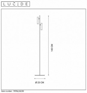 Торшер Lucide Philon 79781/10/30 в Асбесте - asbest.mebel24.online | фото 4