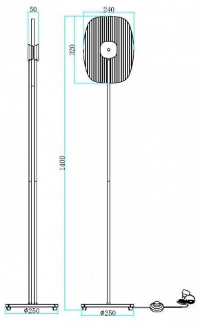 Торшер Maytoni Eclipse MOD152FL-L1BK в Асбесте - asbest.mebel24.online | фото 2