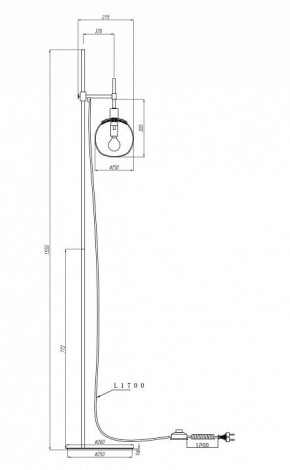 Торшер Maytoni Erich MOD221-FL-01-N в Асбесте - asbest.mebel24.online | фото 3