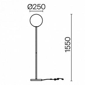 Торшер Maytoni Ring MOD013FL-01B в Асбесте - asbest.mebel24.online | фото 4