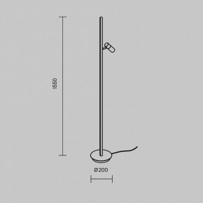 Торшер Maytoni Thin MOD395FL-L28BS3K в Асбесте - asbest.mebel24.online | фото 4