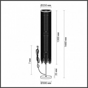 Торшер Odeon Light Chokka 5028/3F в Асбесте - asbest.mebel24.online | фото 4