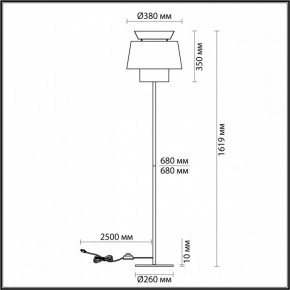 Торшер Odeon Light Kressa 4992/1F в Асбесте - asbest.mebel24.online | фото 4