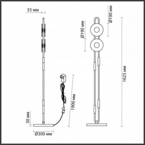 Торшер Odeon Light Magnet 5407/23FL в Асбесте - asbest.mebel24.online | фото 4