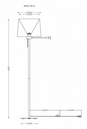 Торшер с подсветкой Maytoni Farel Z001FL-L3W-1W в Асбесте - asbest.mebel24.online | фото 3