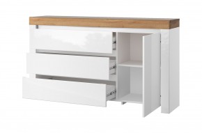 Тумба 1D3S, TAURUS, цвет белыйдуб вотан в Асбесте - asbest.mebel24.online | фото 2