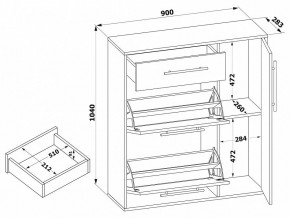 Тумба для обуви ТП-4 в Асбесте - asbest.mebel24.online | фото 4