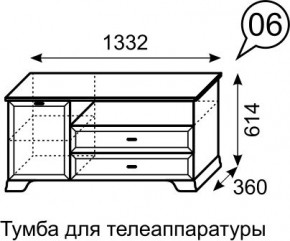 Тумба для телеаппаратуры Венеция 6 бодега в Асбесте - asbest.mebel24.online | фото 3