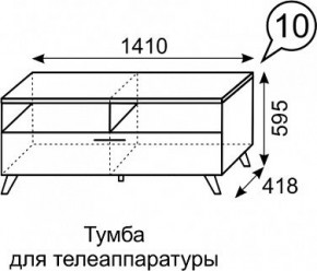 Тумба для ТВ София 10 в Асбесте - asbest.mebel24.online | фото 3