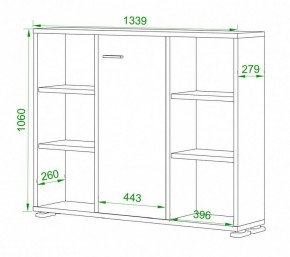 Тумба комбинированная Домино ПУ-60-2 в Асбесте - asbest.mebel24.online | фото 2