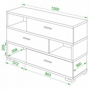 Тумба комбинированная Домино СБ-40/3-ПВК в Асбесте - asbest.mebel24.online | фото 2
