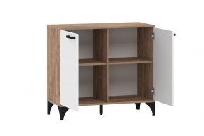 Тумба НМ 013.78 "Марсель" (Меренга/Дуб Крафт Табачный) в Асбесте - asbest.mebel24.online | фото 2