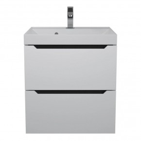Тумба под раковину Uperwood Tanos 50 см, подвесная, белая/графит в Асбесте - asbest.mebel24.online | фото 9