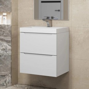 Тумба под раковину Uperwood Tanos 50 см, подвесная, белая матовая в Асбесте - asbest.mebel24.online | фото