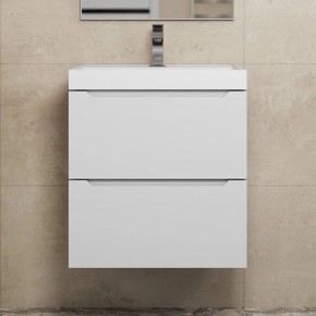 Тумба под раковину Uperwood Tanos 50 см, подвесная, белая матовая в Асбесте - asbest.mebel24.online | фото 9