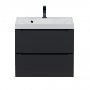 Тумба под раковину Uperwood Tanos 60 см, подвесная, черная матовая в Асбесте - asbest.mebel24.online | фото 9