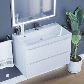 Тумба под раковину Uperwood Tanos 80 см, подвесная, белая матовая в Асбесте - asbest.mebel24.online | фото 10