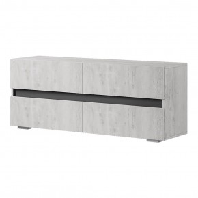 Тумба под ТВ Мрия ТБ-07 (Бетон пайн светлый/Графит) в Асбесте - asbest.mebel24.online | фото