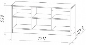 НИЦЦА-9 Тумба под ТВ (НЦ.09) в Асбесте - asbest.mebel24.online | фото 2