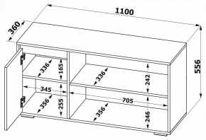 Тумба под ТВ Т-2 в Асбесте - asbest.mebel24.online | фото 7