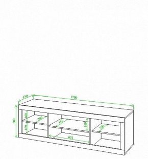 Тумба под ТВ Toivo Кон170 в Асбесте - asbest.mebel24.online | фото 2