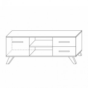 Тумба под ТВ Вега Скандинавия в Асбесте - asbest.mebel24.online | фото 5