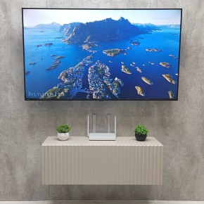 Тумба подвесная под ТВ LINES MTV3-MA 900 Бежевый (Леда-М 10.1.5) в Асбесте - asbest.mebel24.online | фото 3