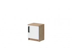 Тумба прикроватная Эконом (Дуб крафт золотой/Белый текстурный) в Асбесте - asbest.mebel24.online | фото 1