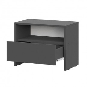 КАМЕЛИЯ 1 Серия 2 Тумба прикроватная Графит серый в Асбесте - asbest.mebel24.online | фото 2