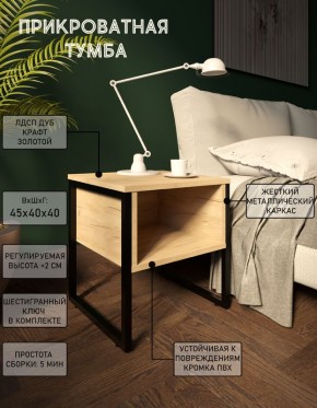 Тумба прикроватная с нишей "Лофт" (Лф.Т-1) в Асбесте - asbest.mebel24.online | фото 4