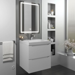 Тумба с раковиной Uperwood Tanos 50 см, подвесная, белая матовая в Асбесте - asbest.mebel24.online | фото
