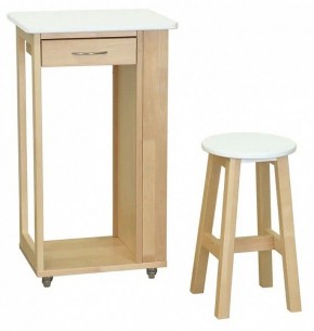 Тумба с табуретом Мебелик в Асбесте - asbest.mebel24.online | фото 5