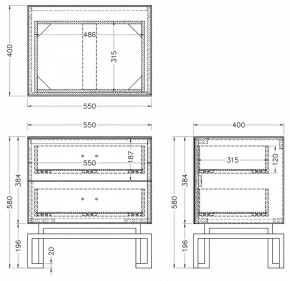 Тумбочка KFG085-NI в Асбесте - asbest.mebel24.online | фото 5
