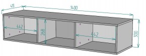 ТВ тумба подвесная TV76 в Асбесте - asbest.mebel24.online | фото 2