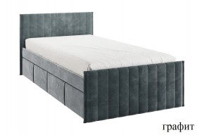 ТВИКС Кровать с ящиками 900 (графит) в Асбесте - asbest.mebel24.online | фото