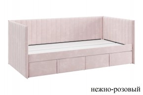 ТВИКС Кровать (софа) с ящиками 900 (нежно-розовый) в Асбесте - asbest.mebel24.online | фото