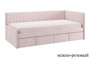 ТВИКС Кровать (тахта) с ящиками 900 (нежно-розовый) в Асбесте - asbest.mebel24.online | фото