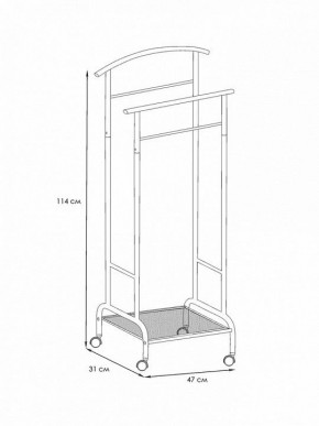 Вешалка для костюма Римини 2М в Асбесте - asbest.mebel24.online | фото 4