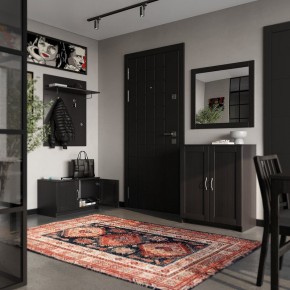 Вешалка СИРИУС настенная с полкой, цвет Дуб Венге в Асбесте - asbest.mebel24.online | фото 4