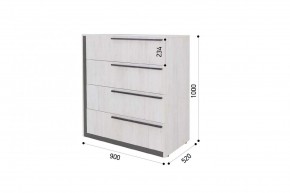 ВИНТЕР - 8 Комод 4 ящика в Асбесте - asbest.mebel24.online | фото 4