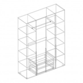 ВИТА Шкаф 4-ств для одежды в Асбесте - asbest.mebel24.online | фото 2