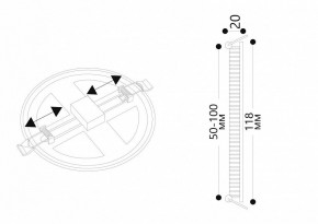 Встраиваемый светильник Arte Lamp Mesura A7972PL-1WH в Асбесте - asbest.mebel24.online | фото 5