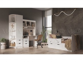 ЮНИОР-4 Детская (модульная) МДФ (Шарли Белый) в Асбесте - asbest.mebel24.online | фото 1