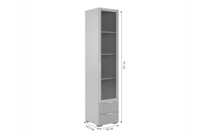 ЗЕФИР Гостиная К1 (белое дерево/белый муар) в Асбесте - asbest.mebel24.online | фото 5