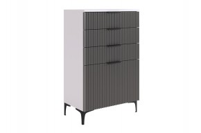 ЗЕФИР Гостиная К2 (белое дерево/черный муар) в Асбесте - asbest.mebel24.online | фото 11