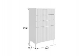 ЗЕФИР Гостиная К2 (белое дерево/черный муар) в Асбесте - asbest.mebel24.online | фото 2