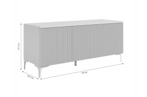 ЗЕФИР Гостиная К2 (белое дерево/черный муар) в Асбесте - asbest.mebel24.online | фото 4
