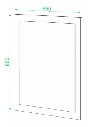 Зеркало настенное Домино в Асбесте - asbest.mebel24.online | фото 2