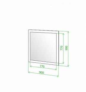 Зеркало настенное Toivo ЗР 90 в Асбесте - asbest.mebel24.online | фото 3